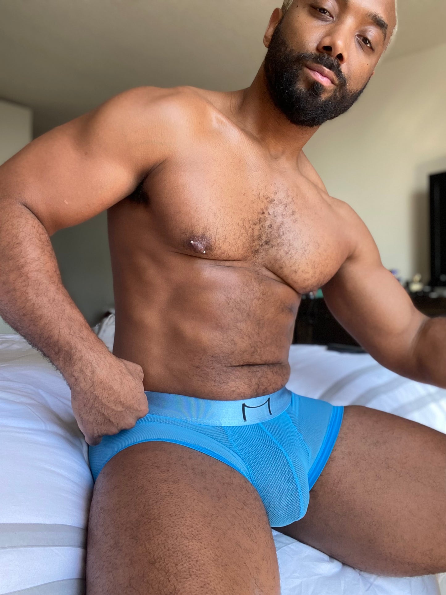 Sky Blue Mesh Boxers